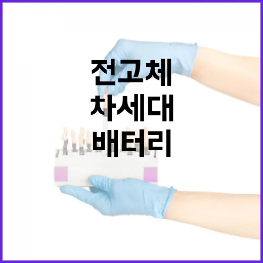 산업부, 차세대 전고체 배터리 기술 개발 박차