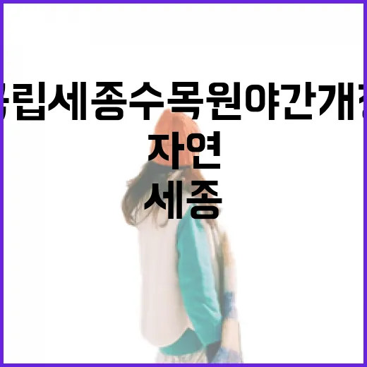 빛과 자연이 어우러진 국립세종수목원 야간개장