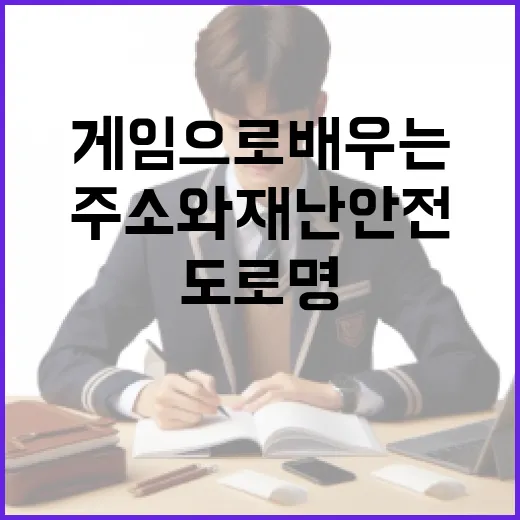 게임으로 배우는 도로명주소와 재난안전