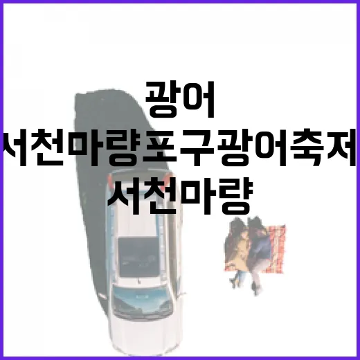 서천 마량포구 광어 축제 현장 생생 리포트