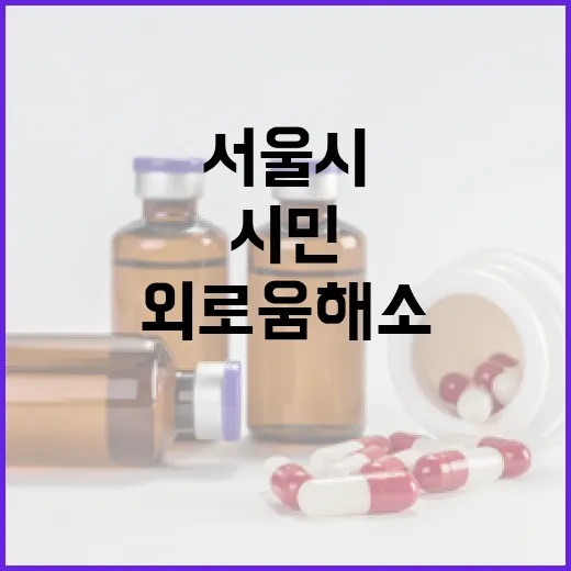 서울시 외로움 해소 정책, 시민 마음을 잇다
