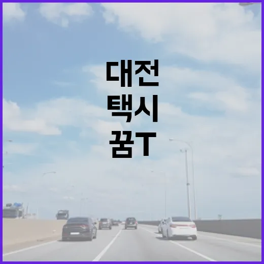 대전 꿈돌이 택시 꿈T, 도심을 밝히다