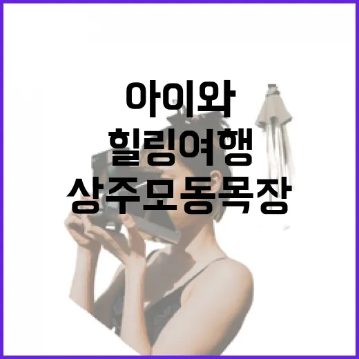 아이와 함께하는 상주 모동목장 힐링 여행