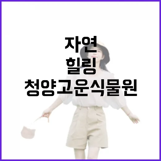 청양 고운식물원, 자연 속 힐링 명소