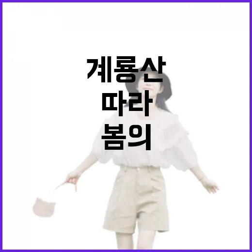 계룡산 초록길 따라 봄의 여정
