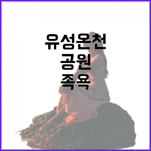 유성온천공원 봄꽃과 족욕의 힐링 명소