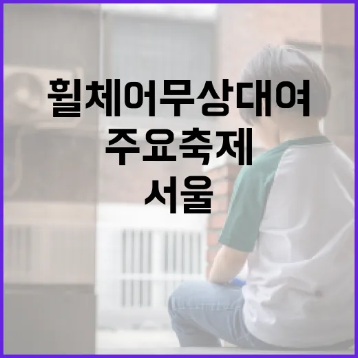 서울 주요 축제 전동휠체어 무상 대여 시작