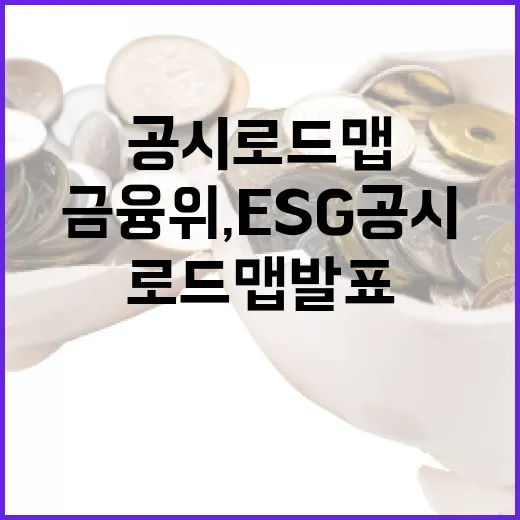 금융위, ESG 공시 로드맵 발표 일정 미정