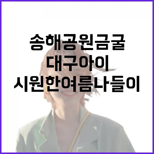송해공원 금굴, 대구 아이와 함께하는 시원한 여름 나들이