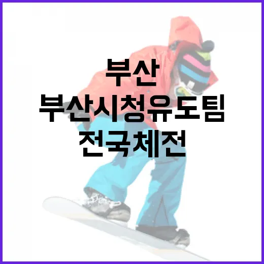 부산시청 유도팀, 전국체전 금메달 도전