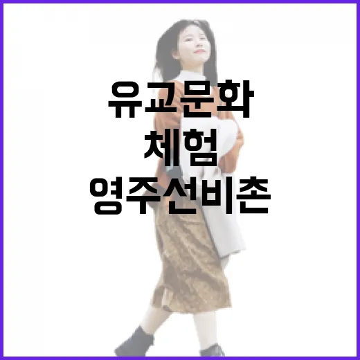 영주 선비촌에서 만나는 유교 문화 체험