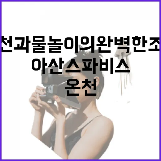 아산 스파비스, 온천과 물놀이의 완벽한 조화