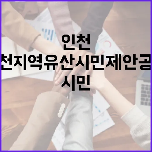 인천지역유산 시민제안 공모 시작