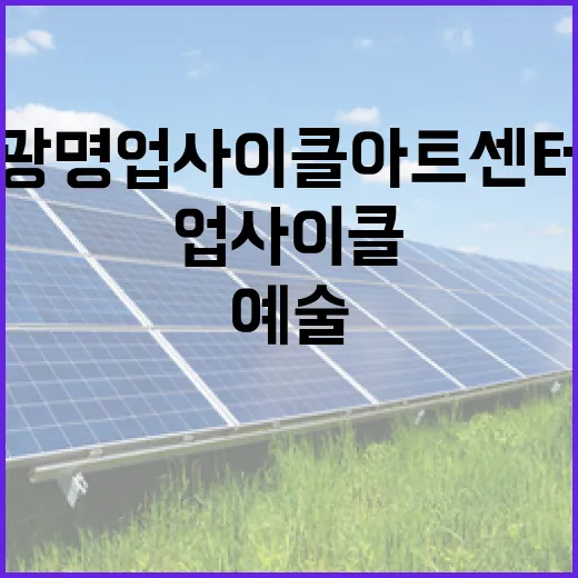 광명업사이클아트센터, 환경과 예술 잇는 창의 플랫폼