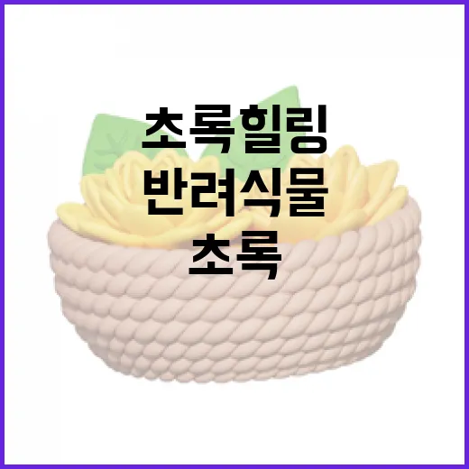 반려식물 클리닉으로 초록 힐링 시작하세요