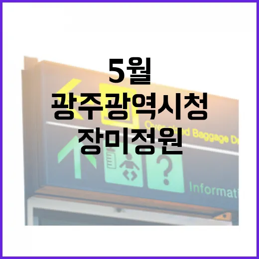 광주광역시청 장미정원, 5월의 꽃 향연