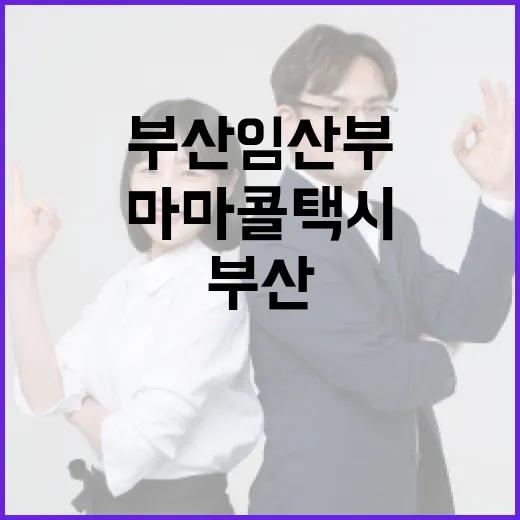 부산 임산부 위한 마마콜 택시 서비스 확대