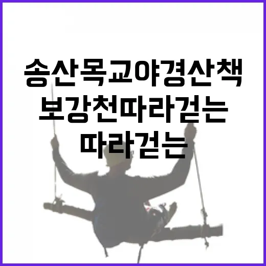 송산목교 야경 산책, 보강천 따라 걷는 밤길