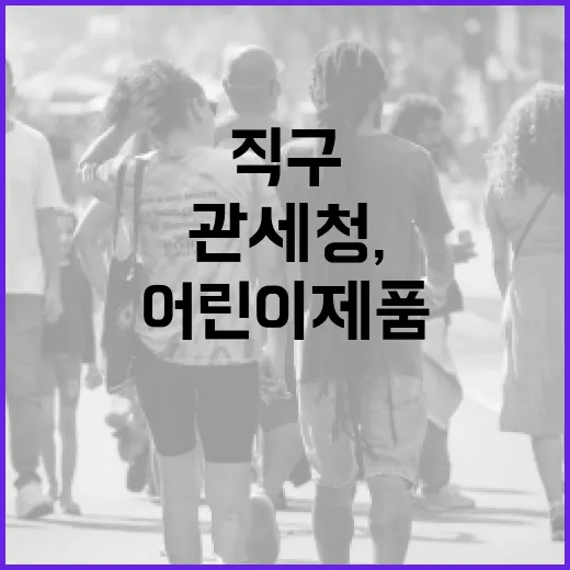 관세청, 어린이 제품·직구식품 안전기준 위반 대거 적발