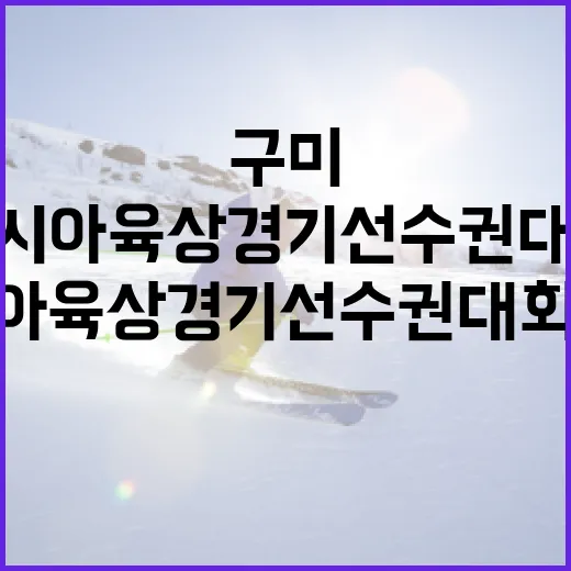 구미서 열린 아시아육상경기선수권 대회 개막