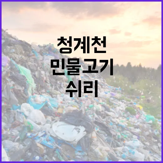 청계천서 희귀 민물고기 쉬리 발견