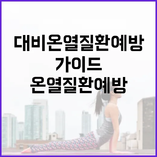 여름 대비 온열질환 예방 완벽 가이드