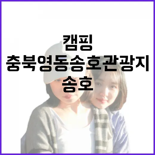 충북 영동 송호관광지 캠핑과 산책의 명소