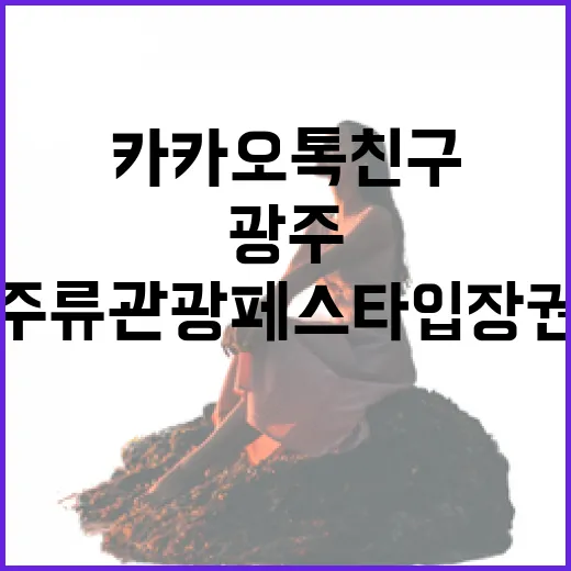 광주 카카오톡 친구만 주류관광페스타 입장권 증정