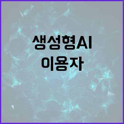 생성형 AI 이용자 급증과 알고리즘 우려