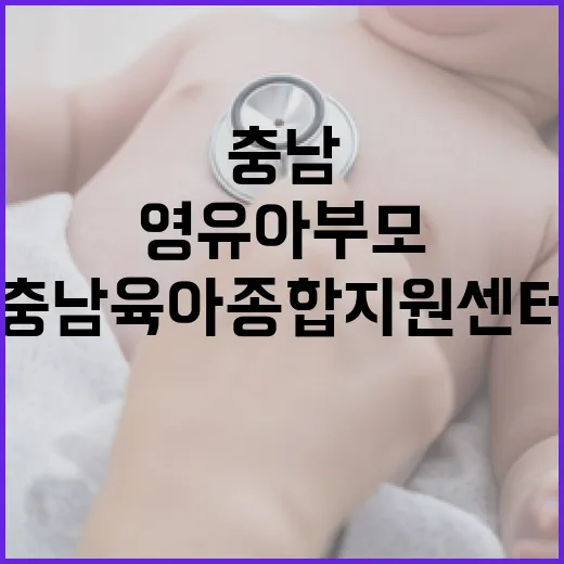 충남 육아종합지원센터, 영유아 부모 필수 지원