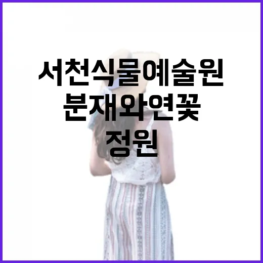 서천 식물예술원, 분재와 연꽃의 조화로운 정원