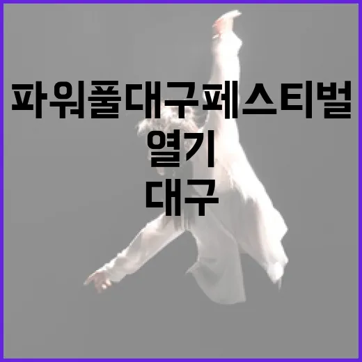 내년에도 뜨거운 열기, 파워풀대구페스티벌