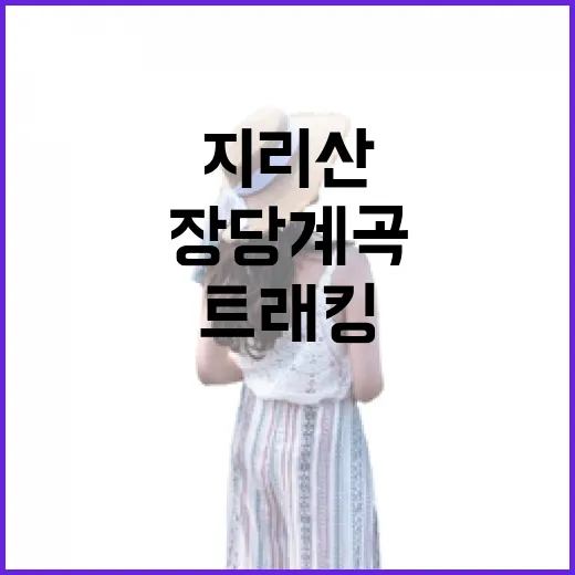 8년 만에 열린 지리산 장당계곡 트래킹