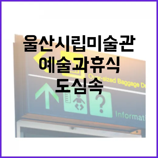 울산 시립미술관, 도심 속 예술과 휴식의 공간