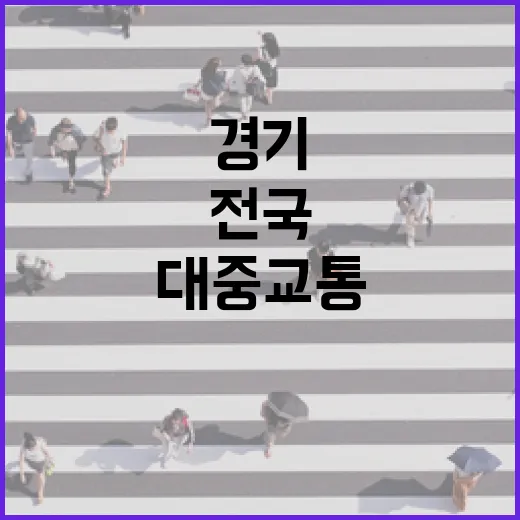 경기도민 전국 대중교통 무제한 환급 혜택
