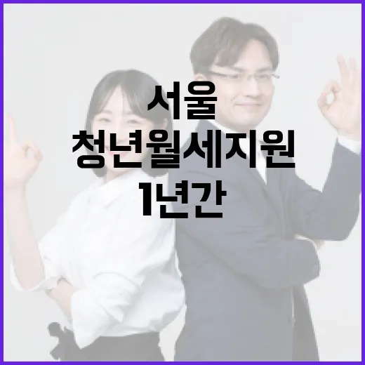 서울 청년 월세 지원, 최대 240만원 1년간 지급