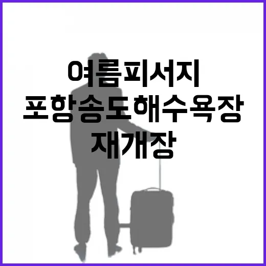 포항 송도해수욕장, 여름 피서지로 재개장