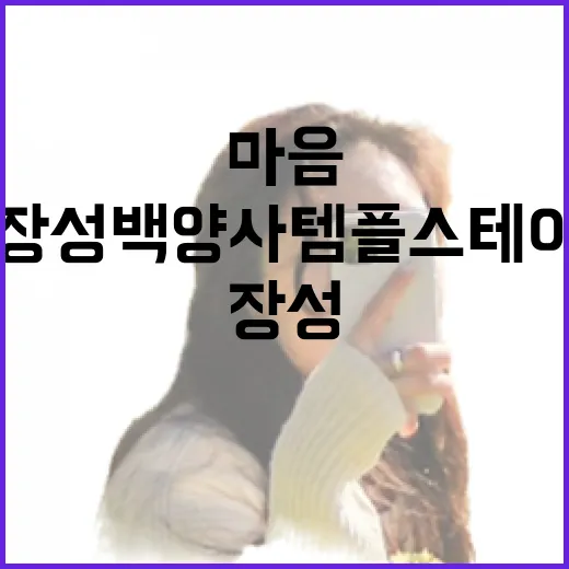 장성 백양사 템플스테이, 마음의 쉼터