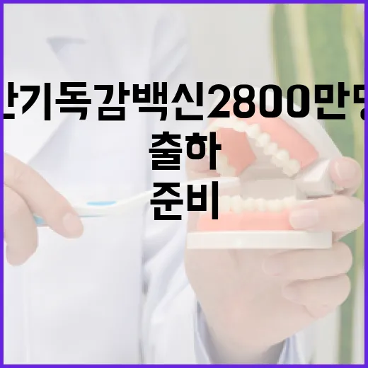 하반기 독감백신 2800만 명분 출하 준비 완료