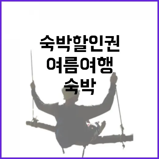 최대 5만원 숙박할인권, 여름 여행 기회