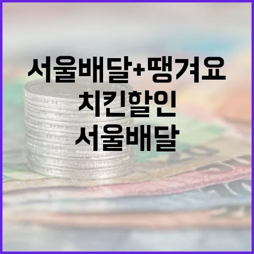 서울배달+땡겨요 치킨 할인 대축제