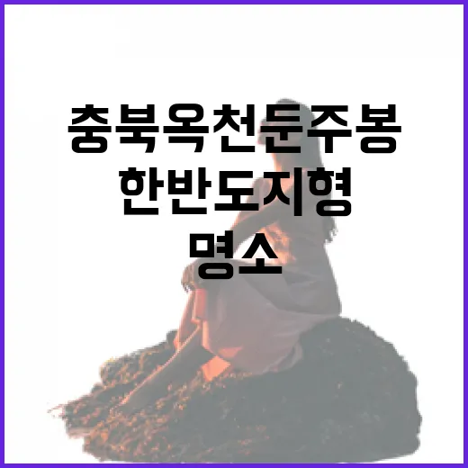 충북 옥천 둔주봉 한반도 지형 명소