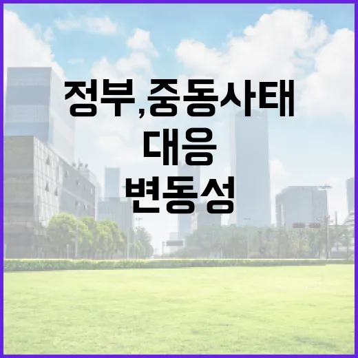 정부, 중동 사태 시장변동성 즉각 대응 예고