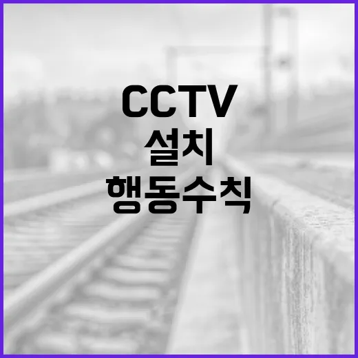 CCTV 설치 시 안내판 부착 의무화 행동수칙 발표