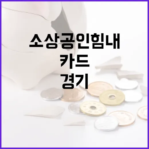 경기 소상공인 힘내GO 카드 지원 확대