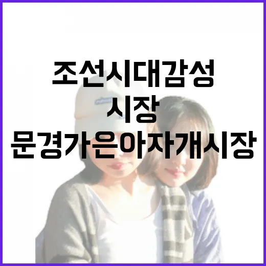 조선시대 감성 가득한 문경 가은아자개시장