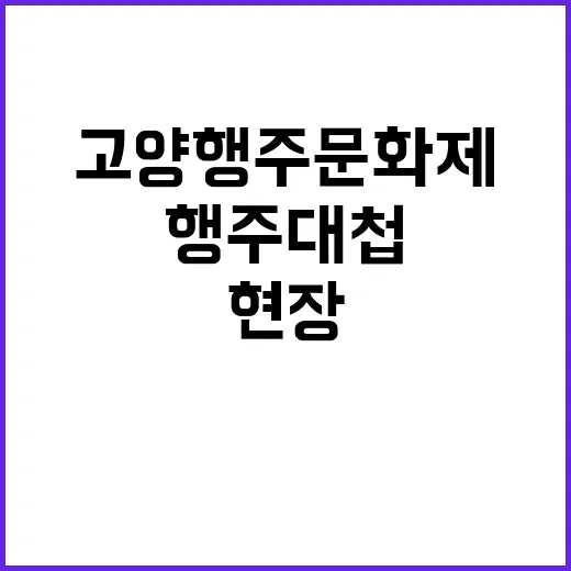 행주대첩 현대적 재해석 고양행주문화제 현장
