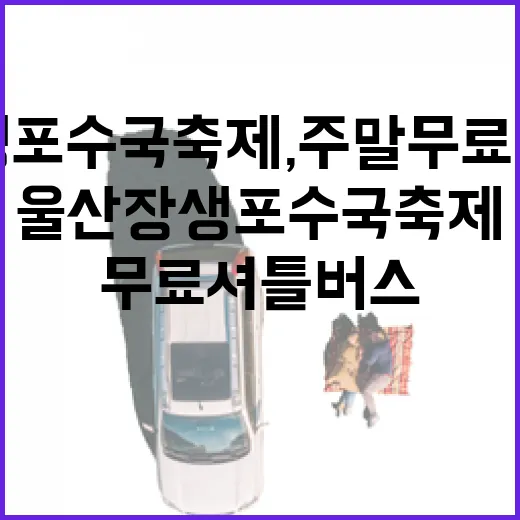 울산 장생포 수국축제, 주말 무료 셔틀버스 운행
