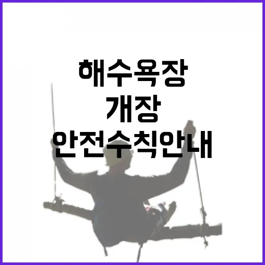 울산 해수욕장 개장과 안전 수칙 안내