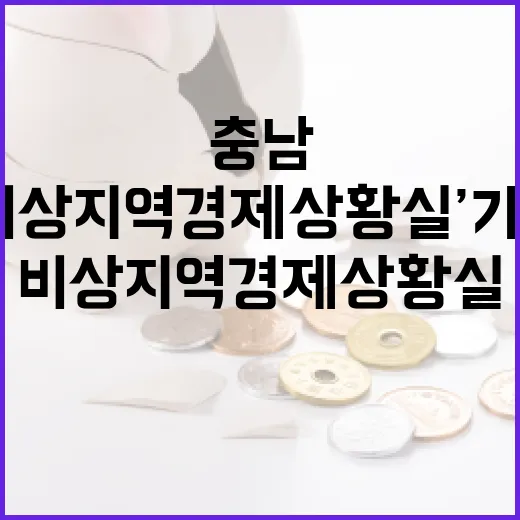 충남 ‘비상지역경제 상황실’ 가동 본격화